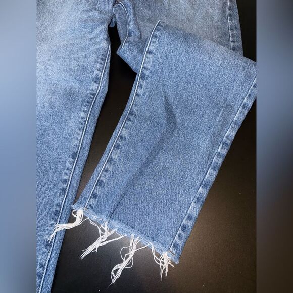PacSun high rise straight jeans raw hem size 26 EUC - Picture 2 of 10
